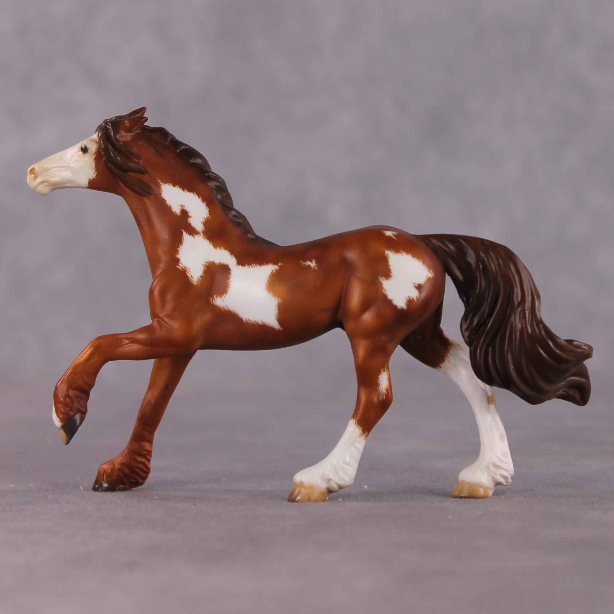"The Archer" OOAK FCM Friesian Chip By Kristen Cermele - April GemStones Series