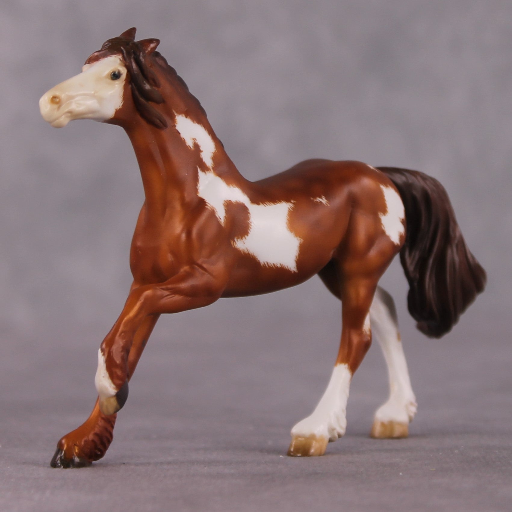 "The Archer" OOAK FCM Friesian Chip By Kristen Cermele - April GemStones Series