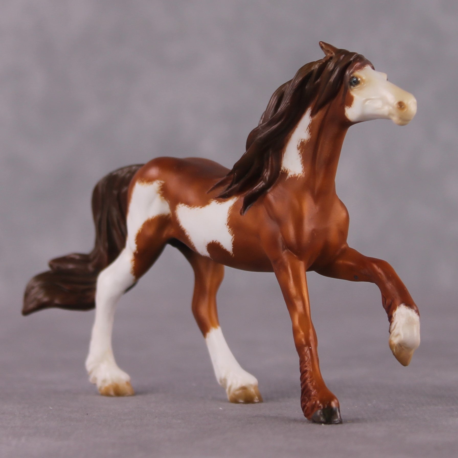 "The Archer" OOAK FCM Friesian Chip By Kristen Cermele - April GemStones Series
