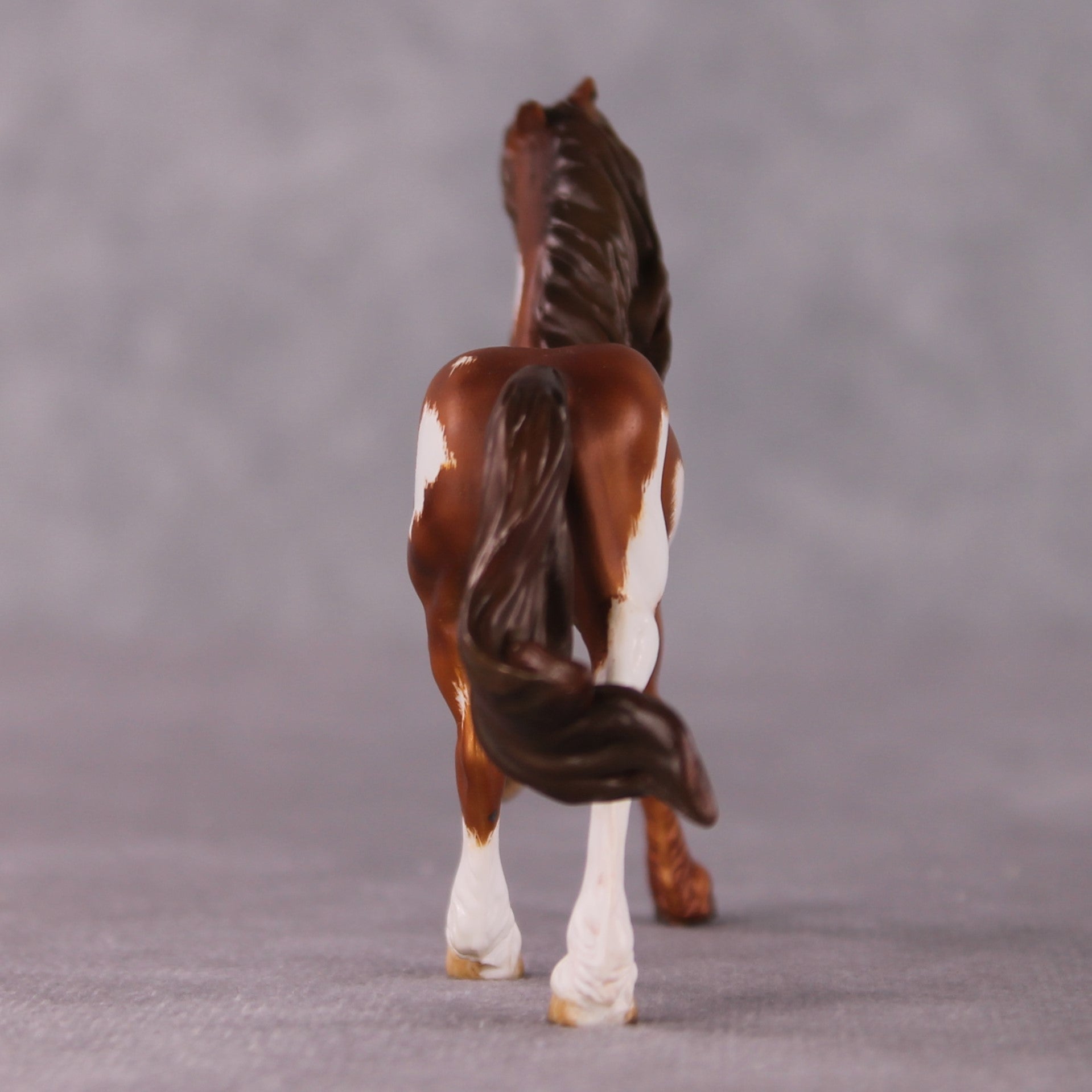 "The Archer" OOAK FCM Friesian Chip By Kristen Cermele - April GemStones Series