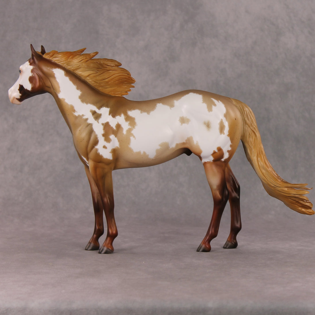 Jose OOAK Chestnut Roan Overo ISH By Julie Keim HS24