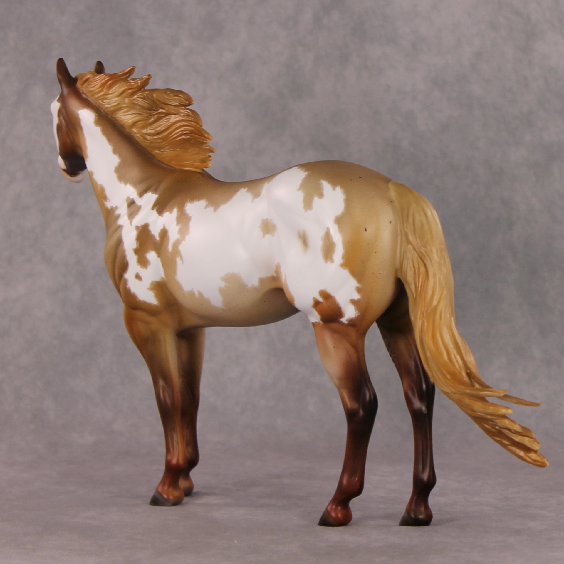 Jose OOAK Chestnut Roan Overo ISH By Julie Keim HS24