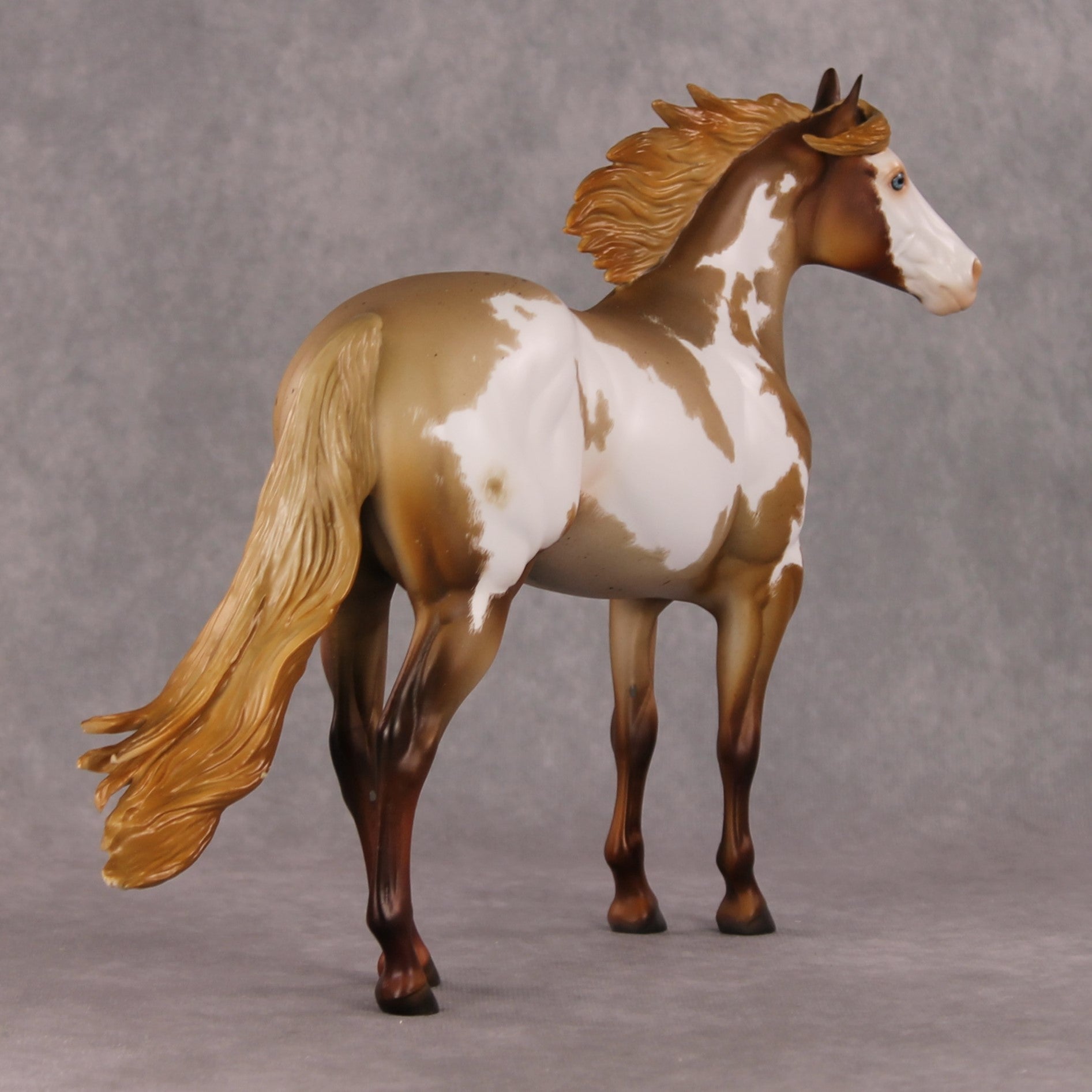 Jose OOAK Chestnut Roan Overo ISH By Julie Keim HS24