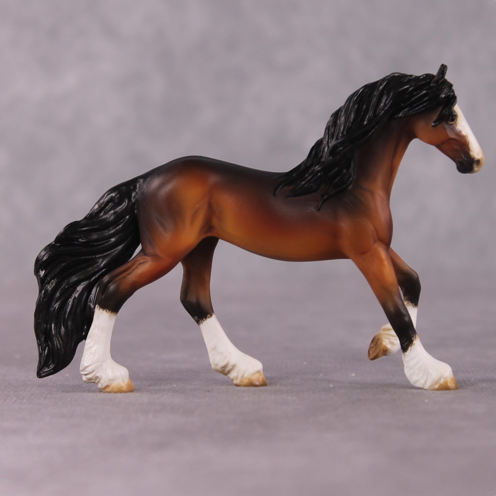 "Catharina" OOAK EFCM Friesian Chip By Kristen Cermele - April GemStones Series