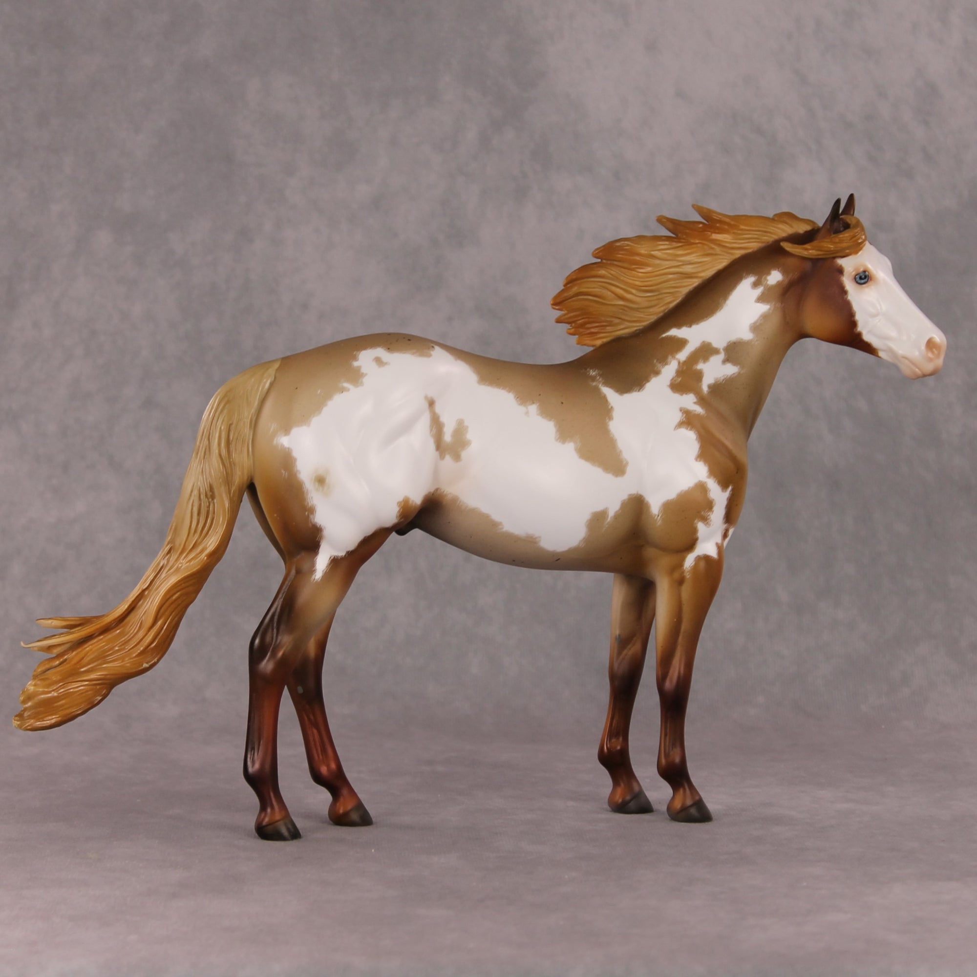 Jose OOAK Chestnut Roan Overo ISH By Julie Keim HS24