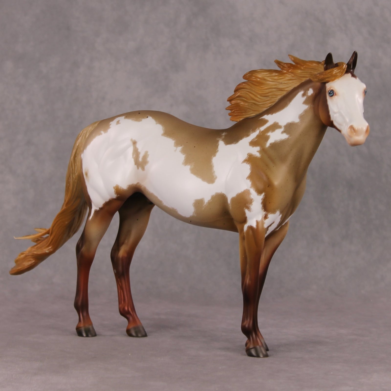 Jose OOAK Chestnut Roan Overo ISH By Julie Keim HS24