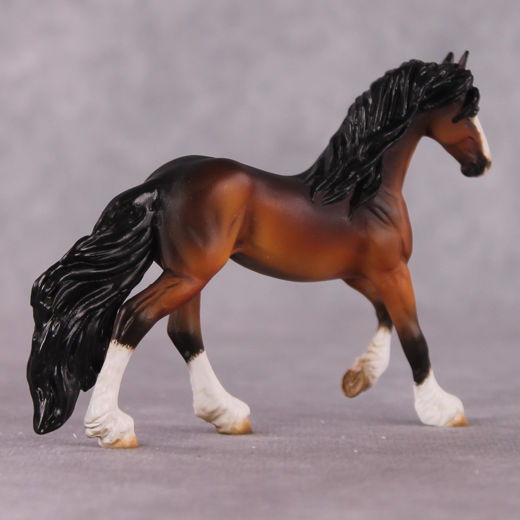 "Catharina" OOAK EFCM Friesian Chip By Kristen Cermele - April GemStones Series