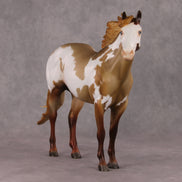 Jose OOAK Chestnut Roan Overo ISH By Julie Keim HS24