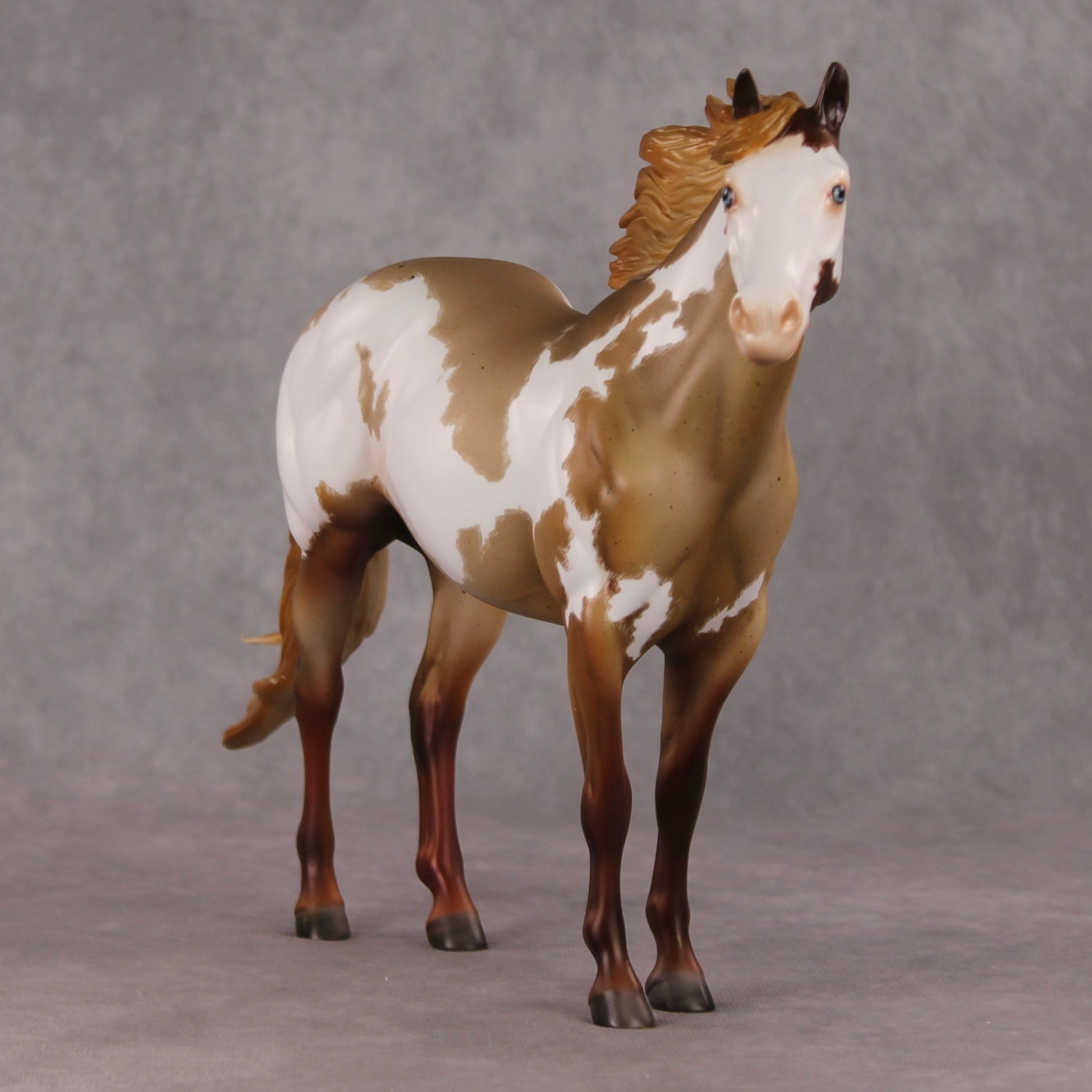 Jose OOAK Chestnut Roan Overo ISH By Julie Keim HS24
