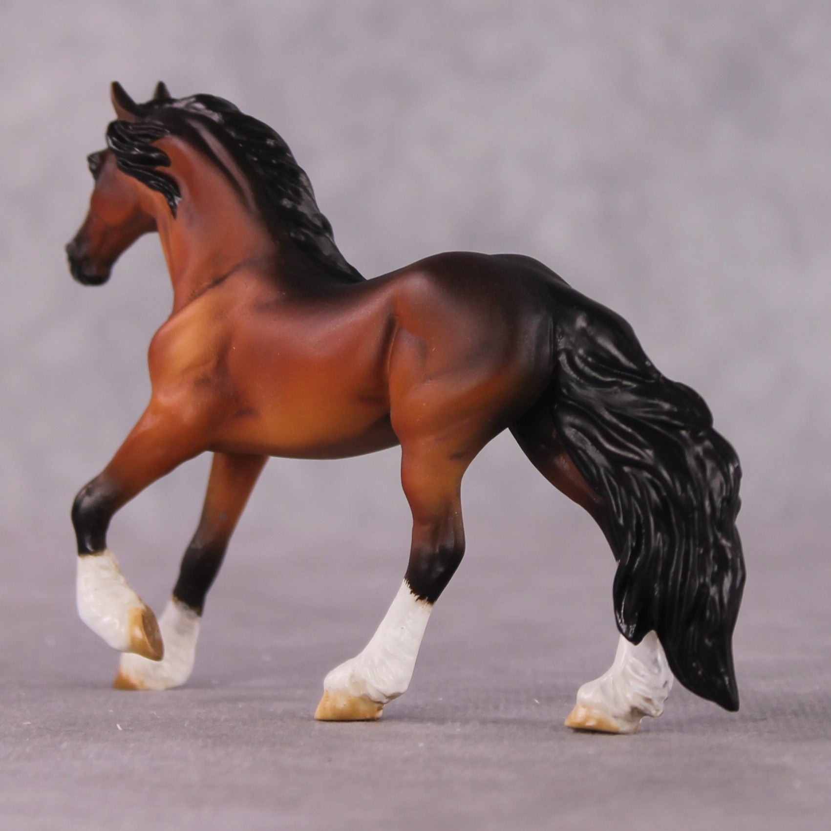 "Catharina" OOAK EFCM Friesian Chip By Kristen Cermele - April GemStones Series