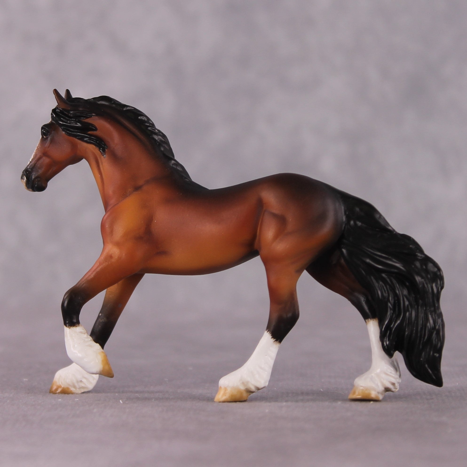 "Catharina" OOAK EFCM Friesian Chip By Kristen Cermele - April GemStones Series