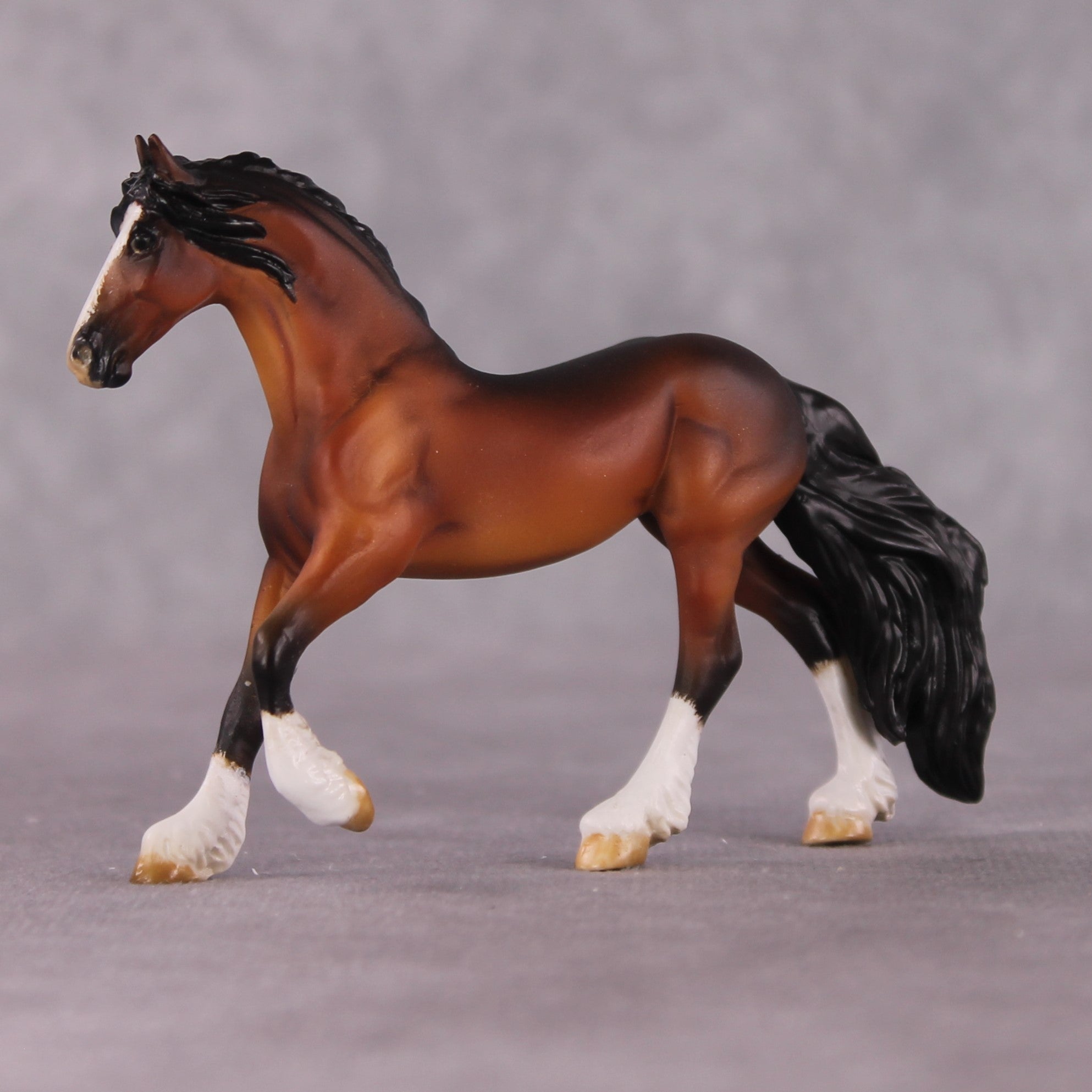 "Catharina" OOAK EFCM Friesian Chip By Kristen Cermele - April GemStones Series