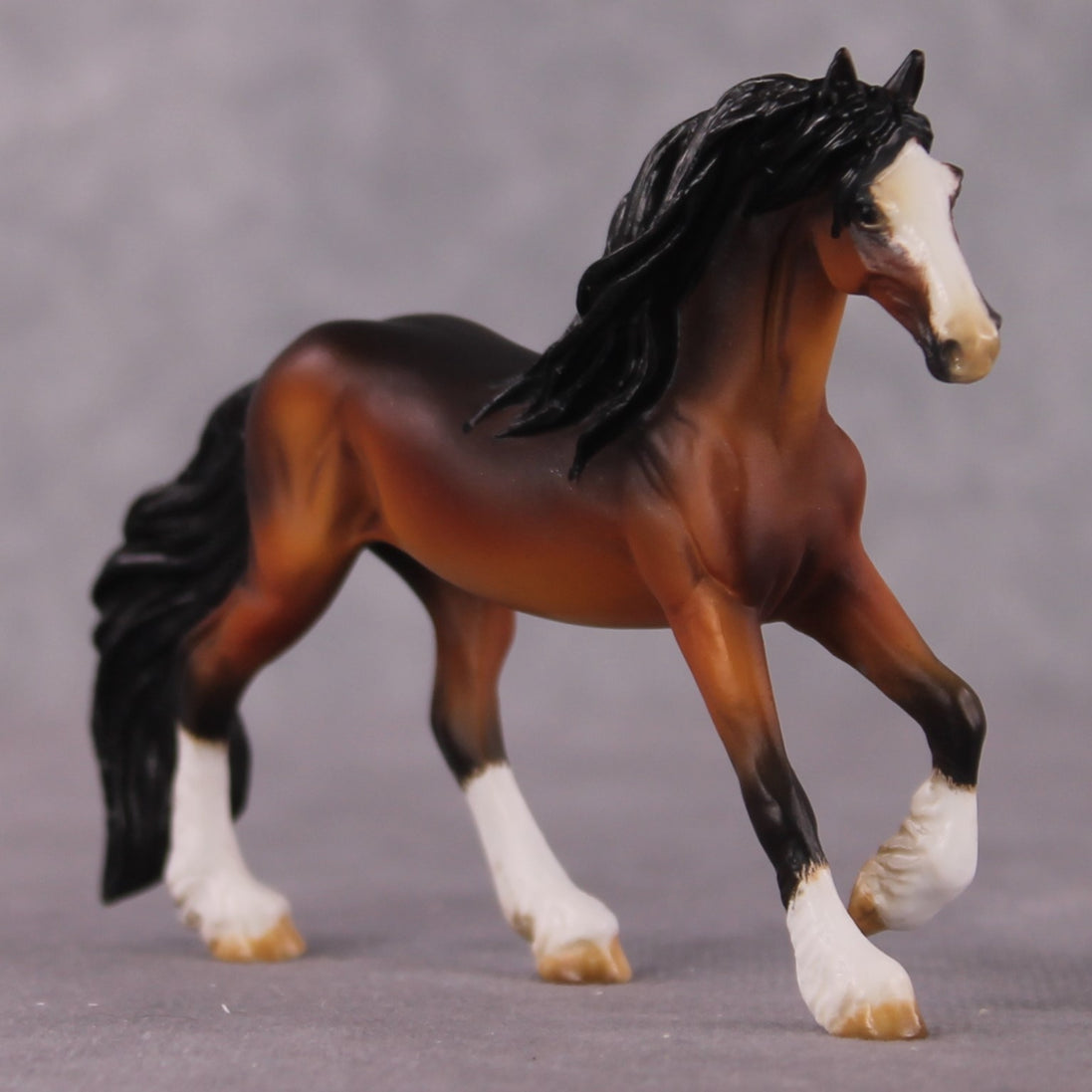 "Catharina" OOAK EFCM Friesian Chip By Kristen Cermele - April GemStones Series