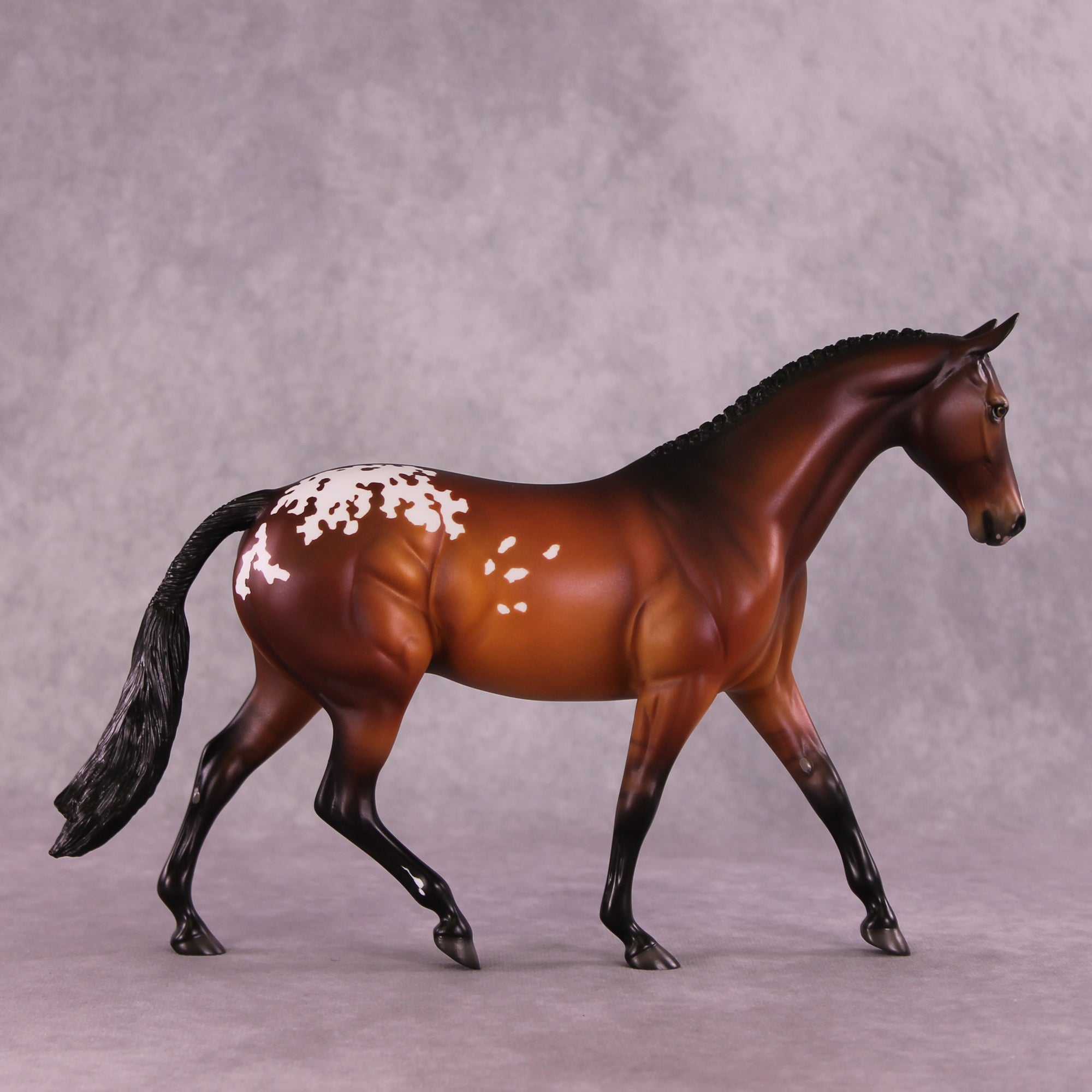 "Pōhaku" OOAK FCM Pony By Ellen Robbins EQ25