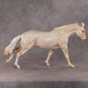 Guiding Light OOAK Dapple Cremello Running Stock Horse By Ashley Palmer HS24