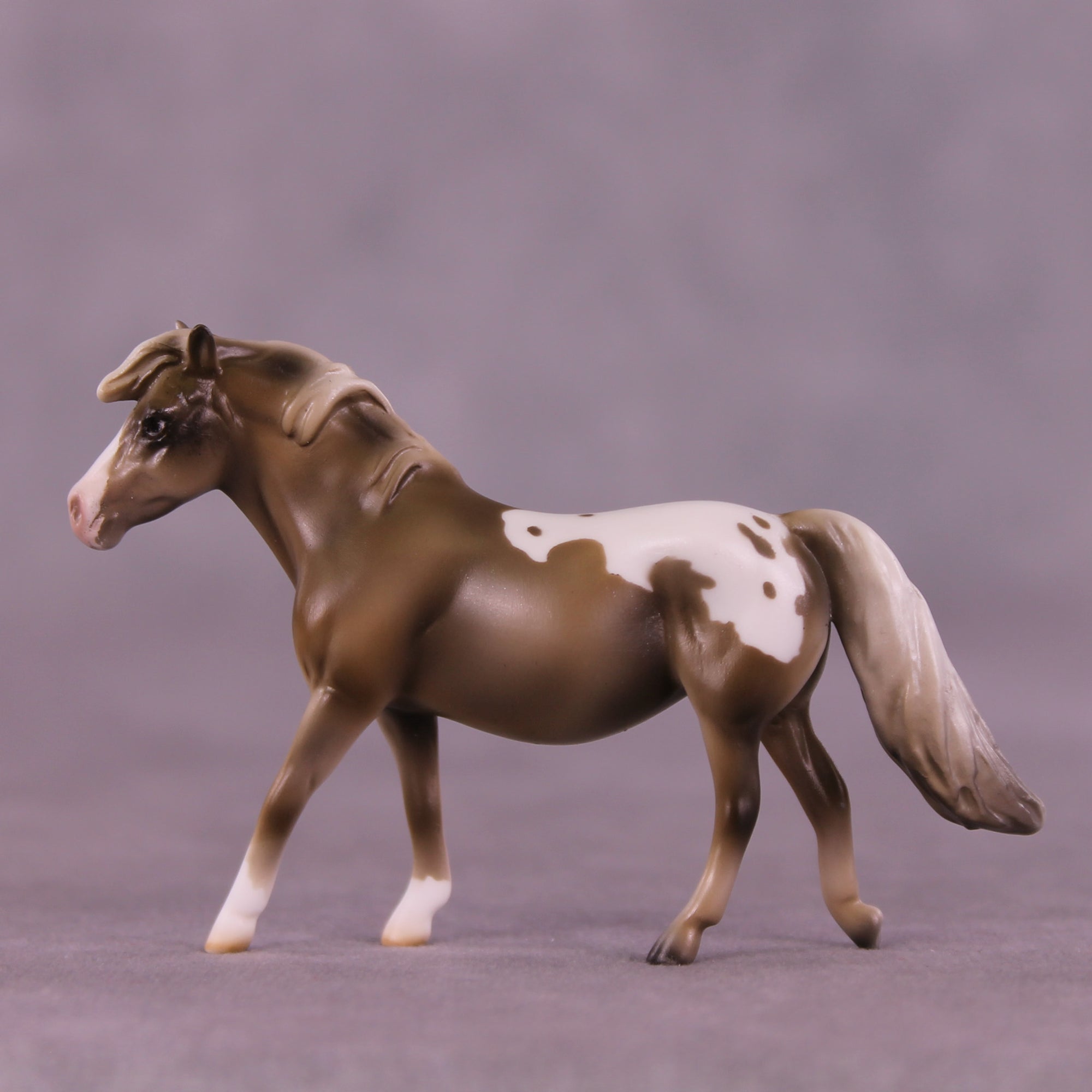 Little Brown Mushroom OOAK Chip Pony by Mindy Berg SS925