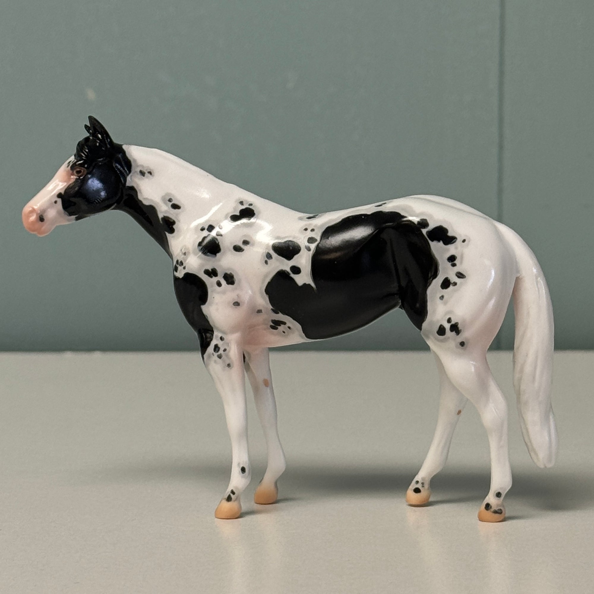 Howbeit OOAK Black Tobiano Stock Chip By Jess Hamill EQ24 End Of Month Sale SS724