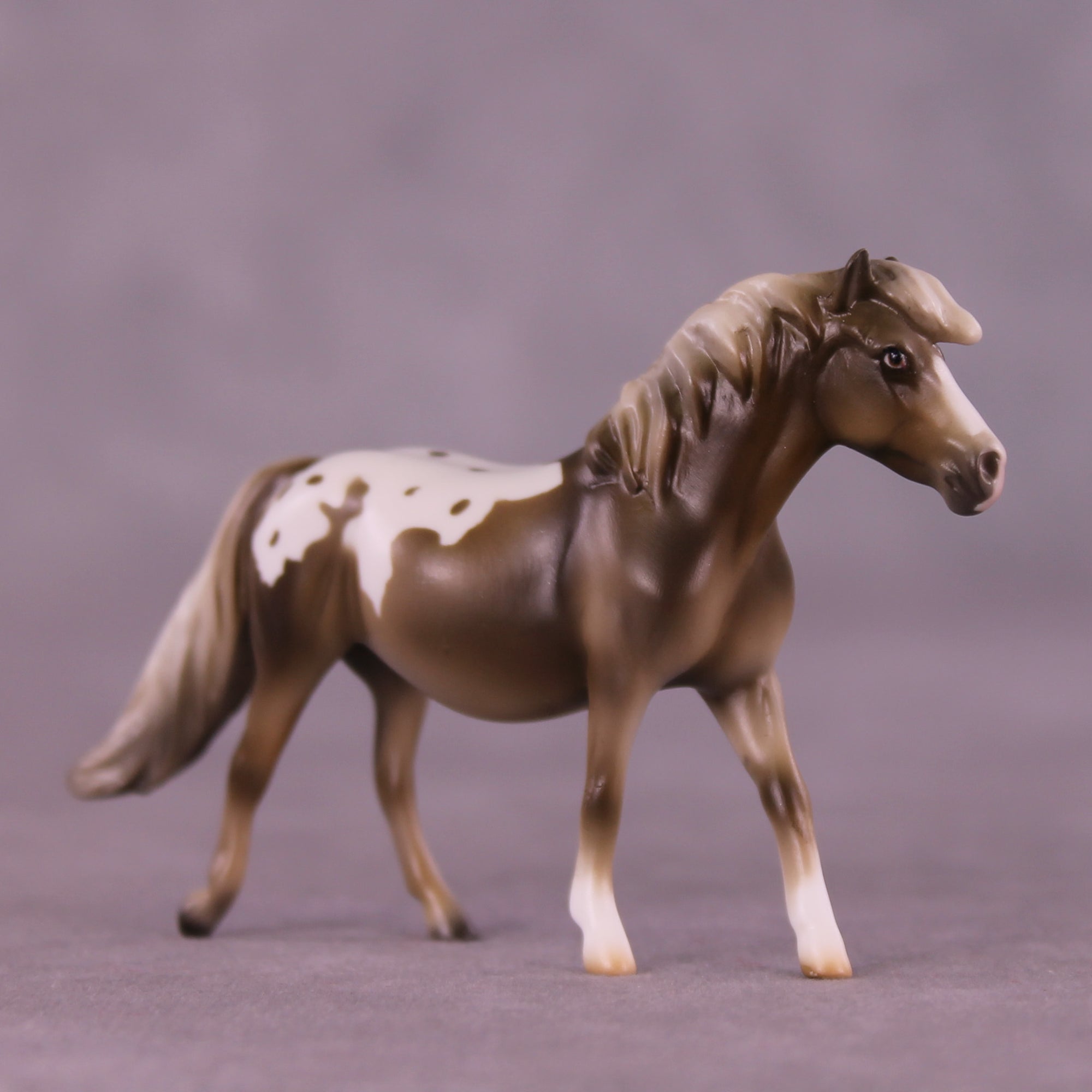 Little Brown Mushroom OOAK Chip Pony by Mindy Berg SS925