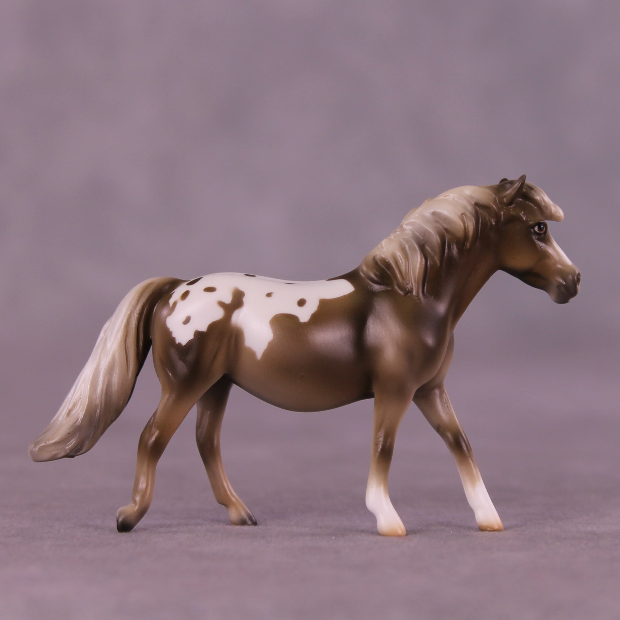 Little Brown Mushroom OOAK Chip Pony by Mindy Berg SS925