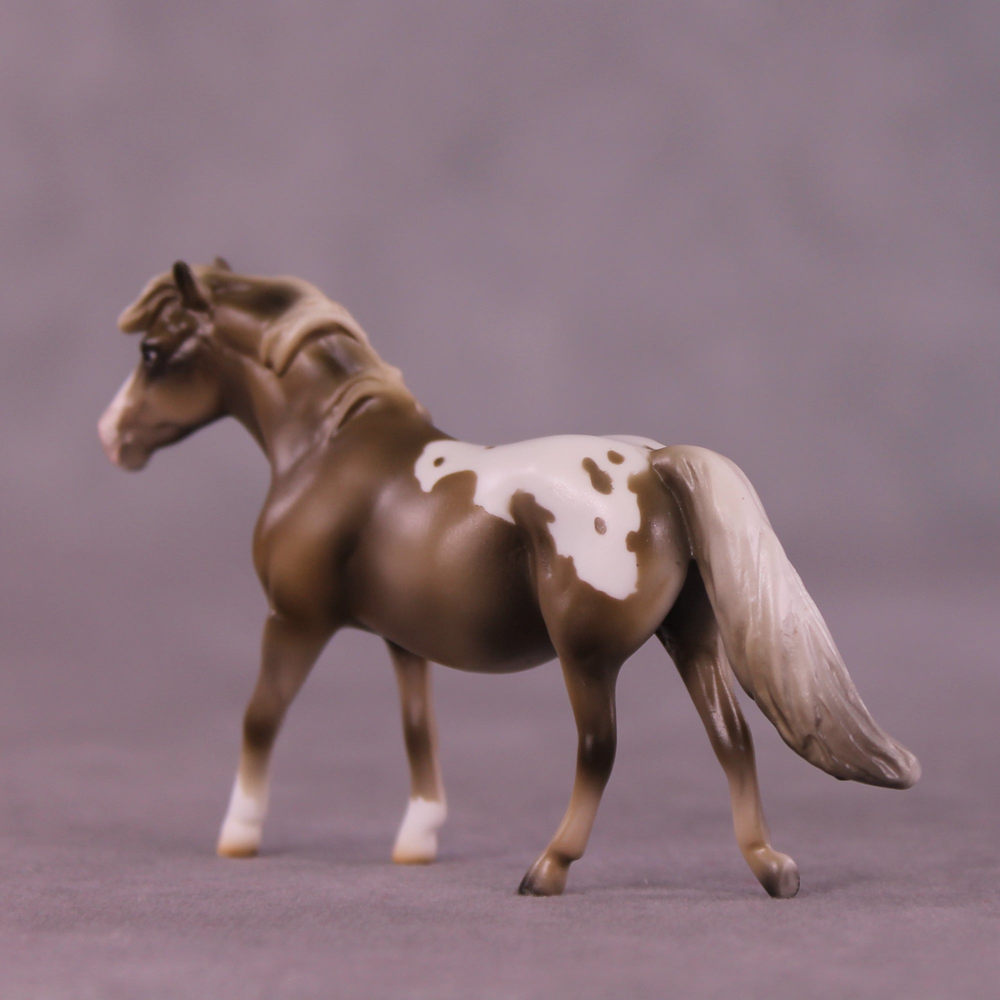 Little Brown Mushroom OOAK Chip Pony by Mindy Berg SS925