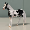 Albeit OOAK Black Tobiano Andalusian Chip By Jess Hamill EQ24