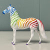 Nostalgia OOAK Rainbow Zebra Morgan Chip By Jess Hamill EQ24