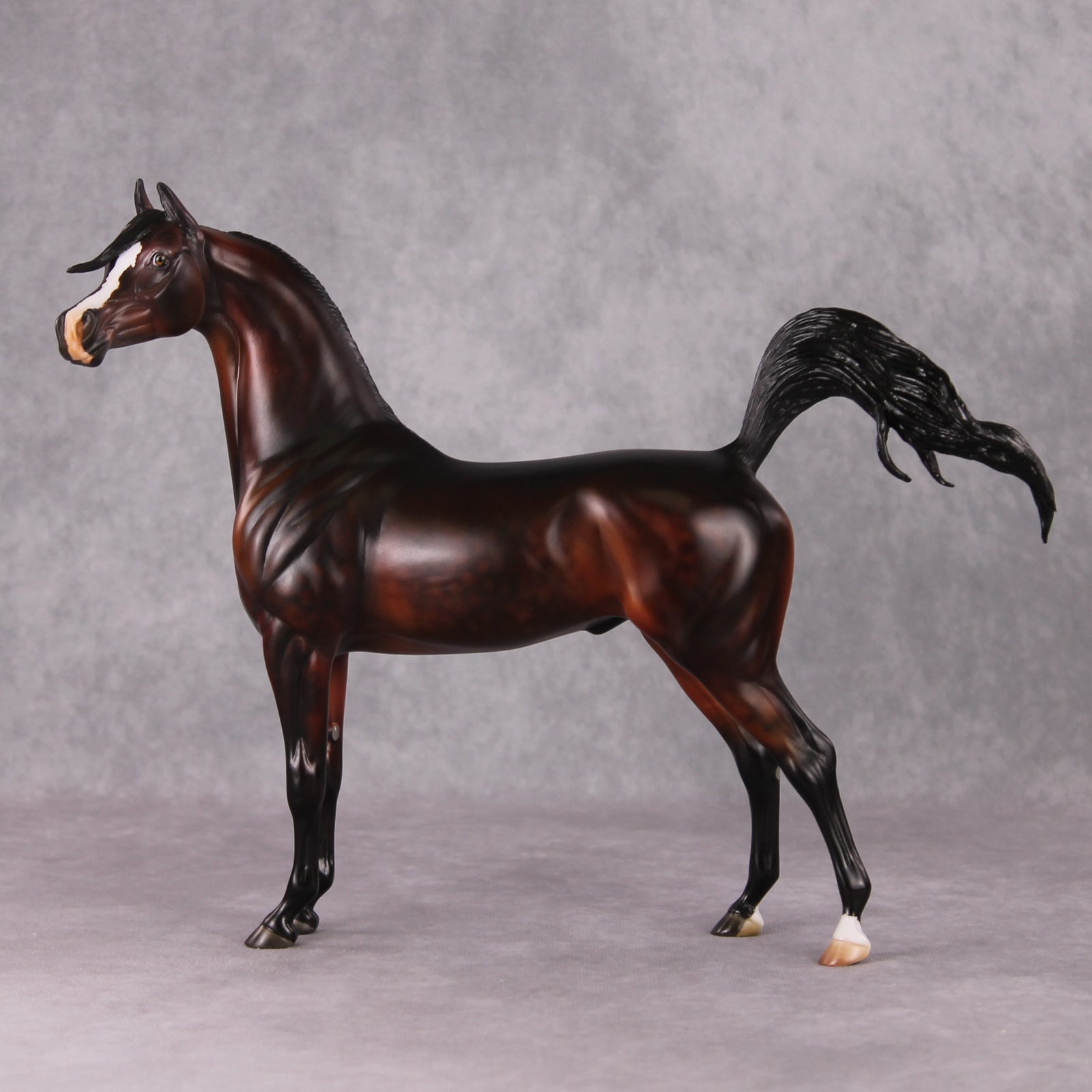 Khizmet  OOAK Dappled Bay Custom Arabian By Julie Keim HS24 MHP Auction Piece