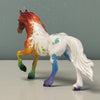 Novelty OOAK Rainbow Deco Appy Friesian Chip By Jess Hamill EQ24