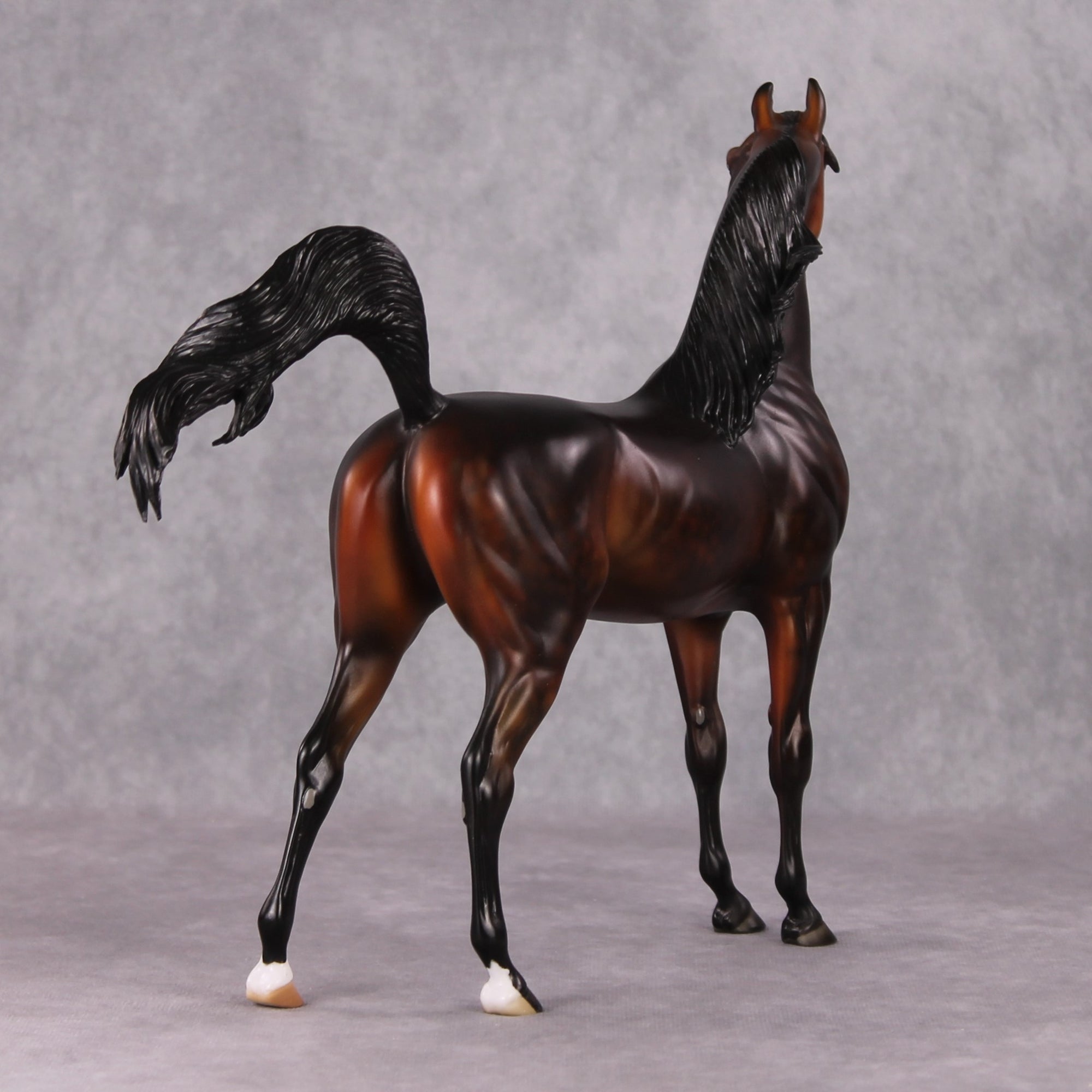 Khizmet  OOAK Dappled Bay Custom Arabian By Julie Keim HS24 MHP Auction Piece