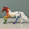 Novelty OOAK Rainbow Deco Appy Friesian Chip By Jess Hamill EQ24