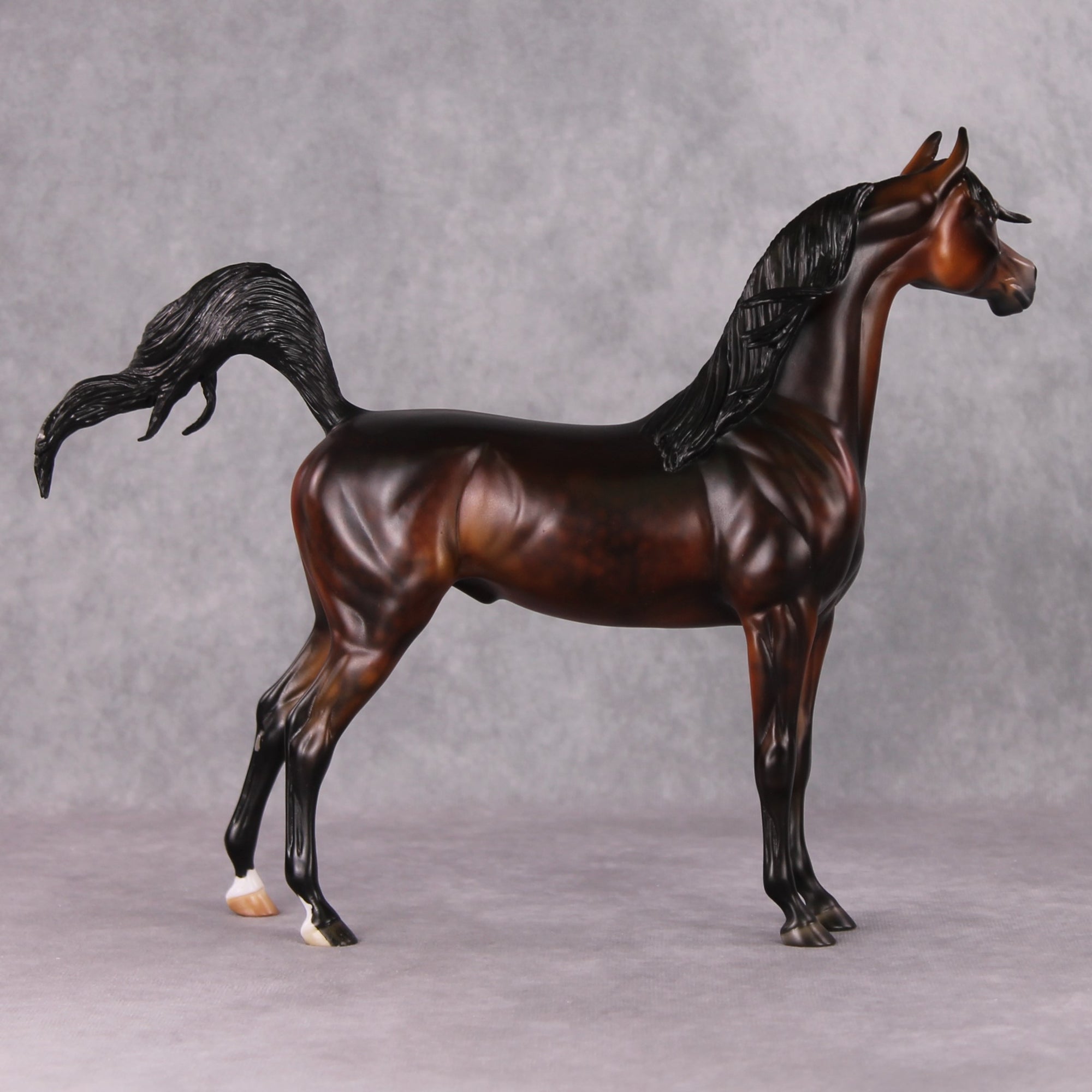 Khizmet  OOAK Dappled Bay Custom Arabian By Julie Keim HS24 MHP Auction Piece