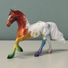 Novelty OOAK Rainbow Deco Appy Friesian Chip By Jess Hamill EQ24