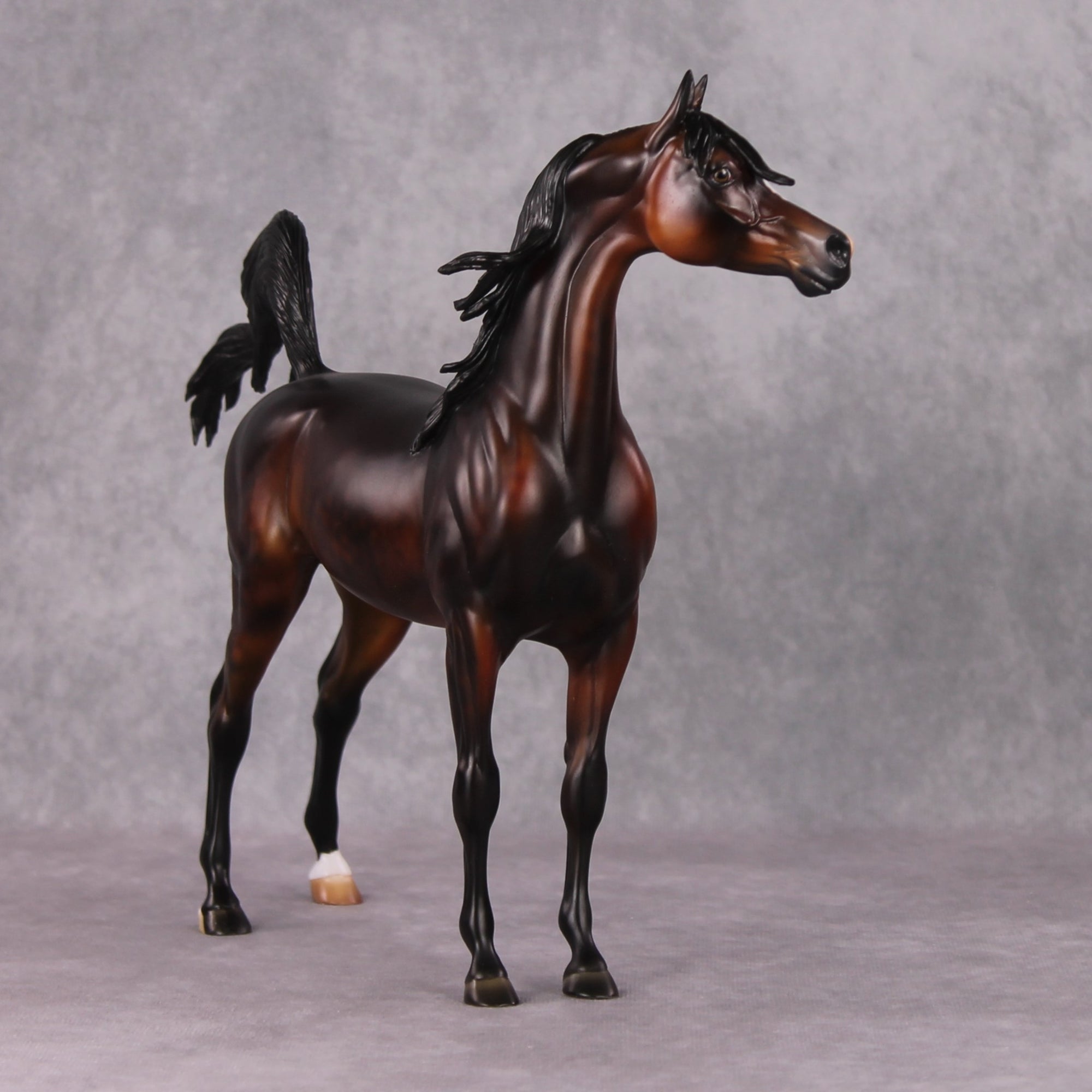 Khizmet  OOAK Dappled Bay Custom Arabian By Julie Keim HS24 MHP Auction Piece