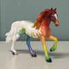 Novelty OOAK Rainbow Deco Appy Friesian Chip By Jess Hamill EQ24