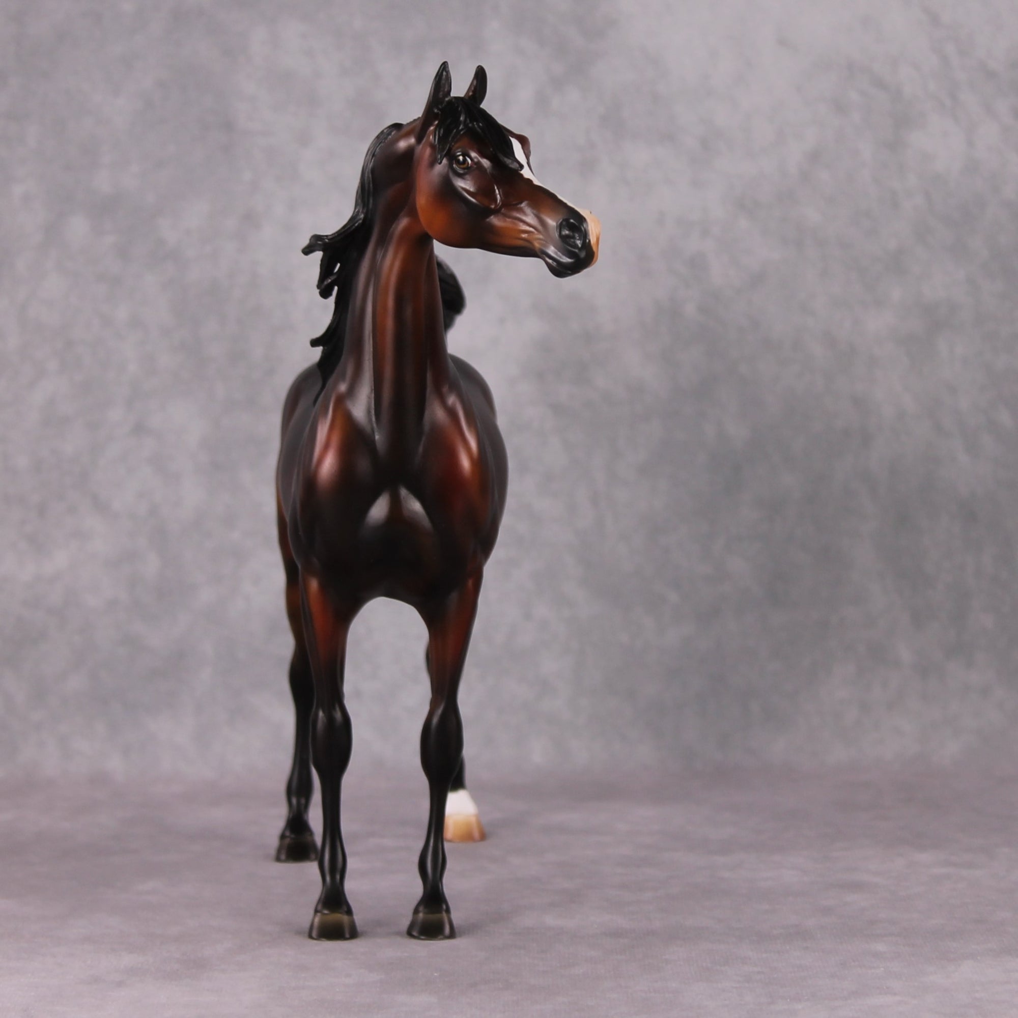 Khizmet  OOAK Dappled Bay Custom Arabian By Julie Keim HS24 MHP Auction Piece