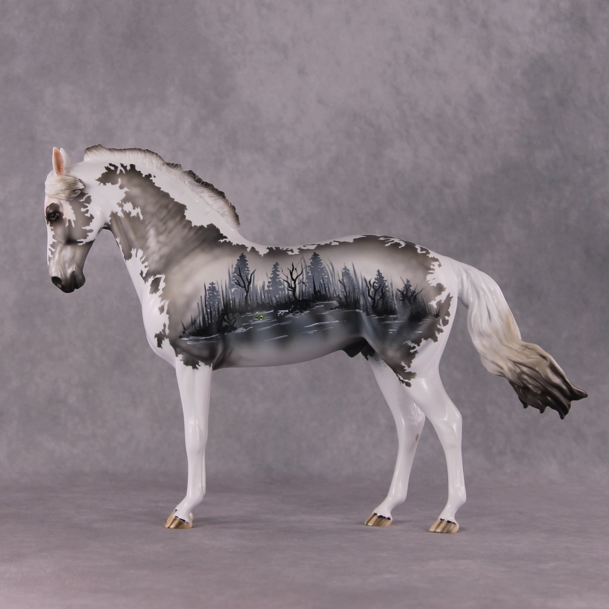 "Forrest" OOAK FCM Andalusian By Dawn Quick SHCF25