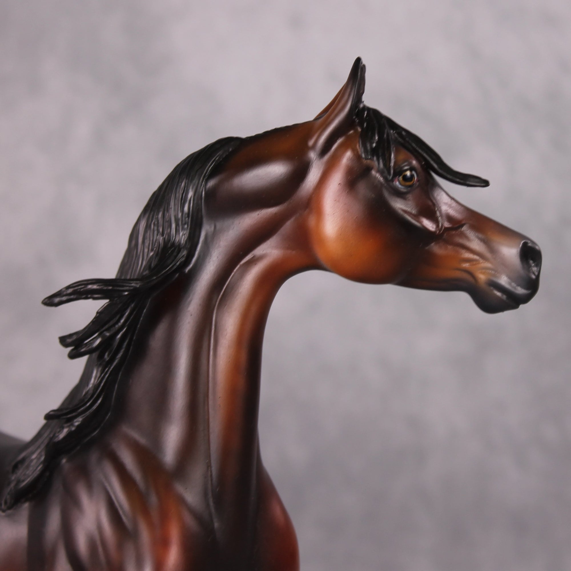 Khizmet  OOAK Dappled Bay Custom Arabian By Julie Keim HS24 MHP Auction Piece