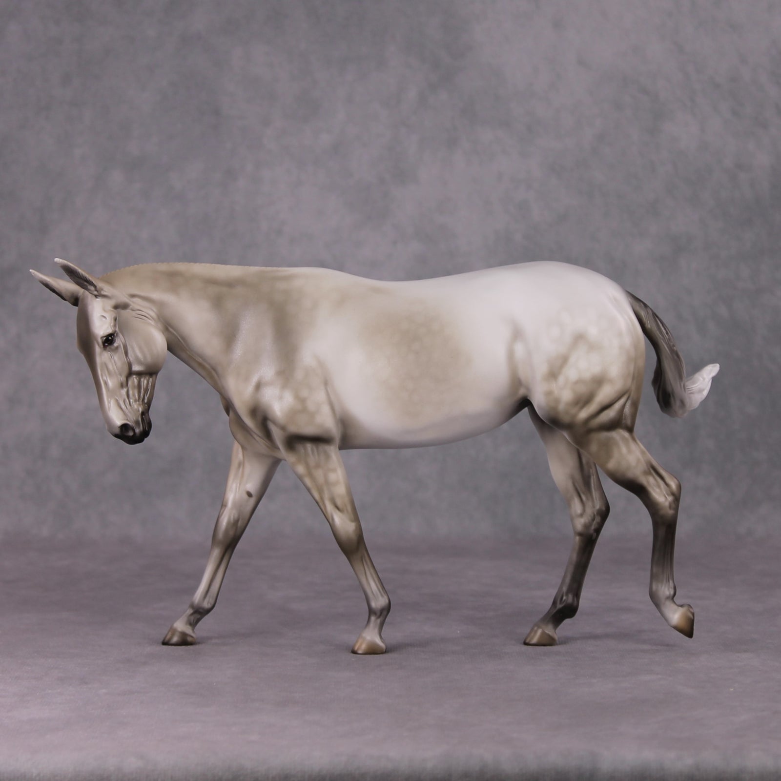 Demuresty OOAK Dappled Grey Mule By Dawn Quick HS24 MHP Auction Piece