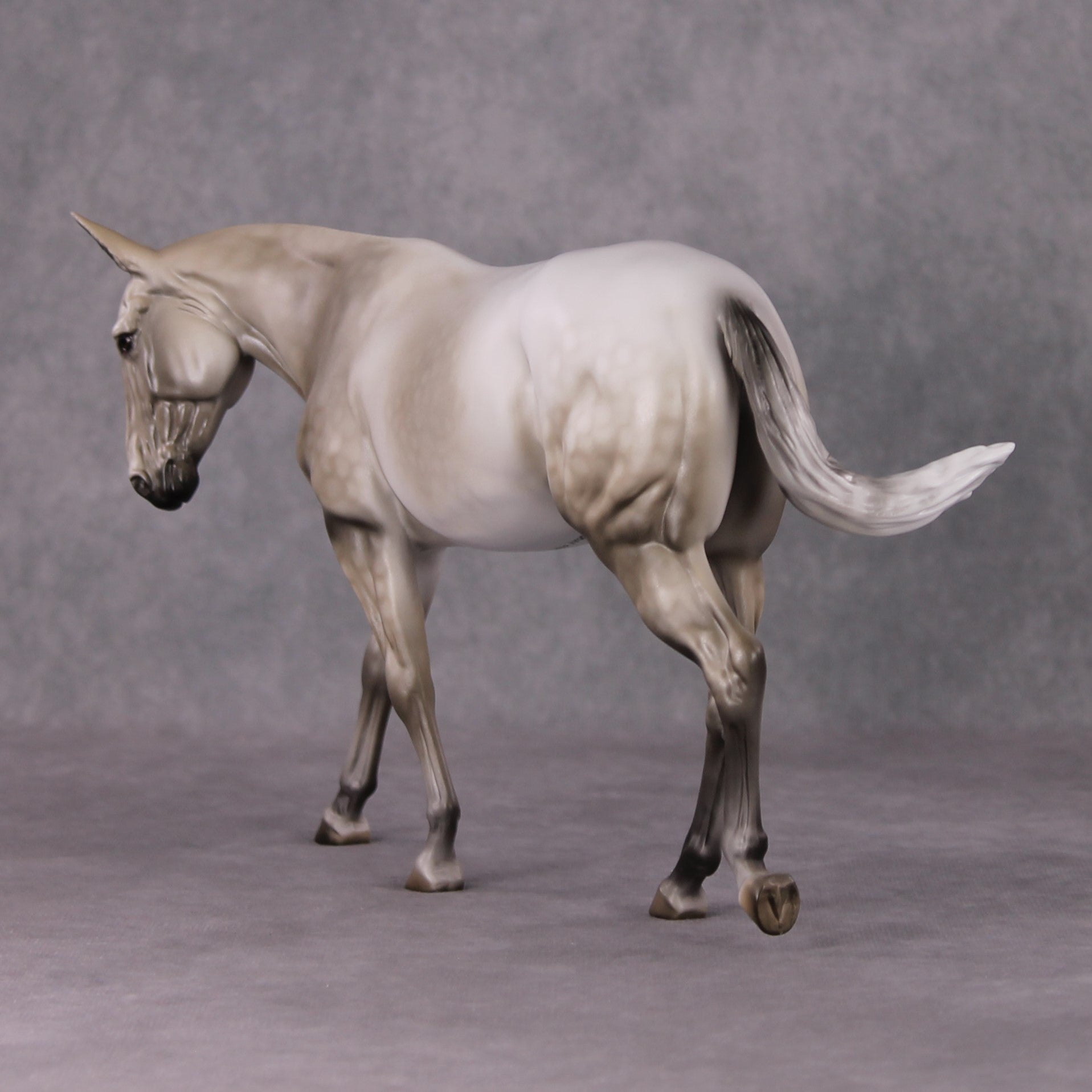 Demuresty OOAK Dappled Grey Mule By Dawn Quick HS24 MHP Auction Piece