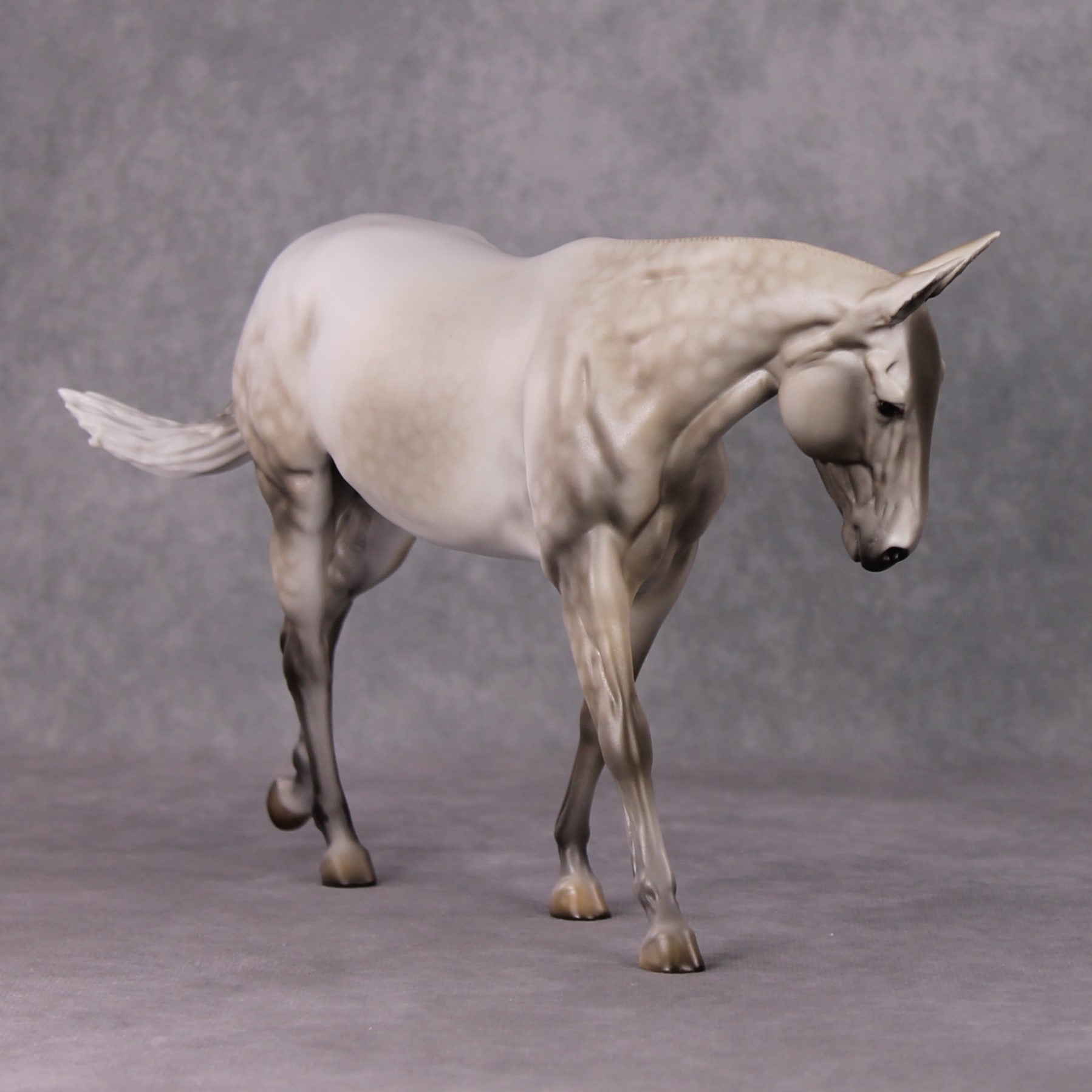 Demuresty OOAK Dappled Grey Mule By Dawn Quick HS24 MHP Auction Piece