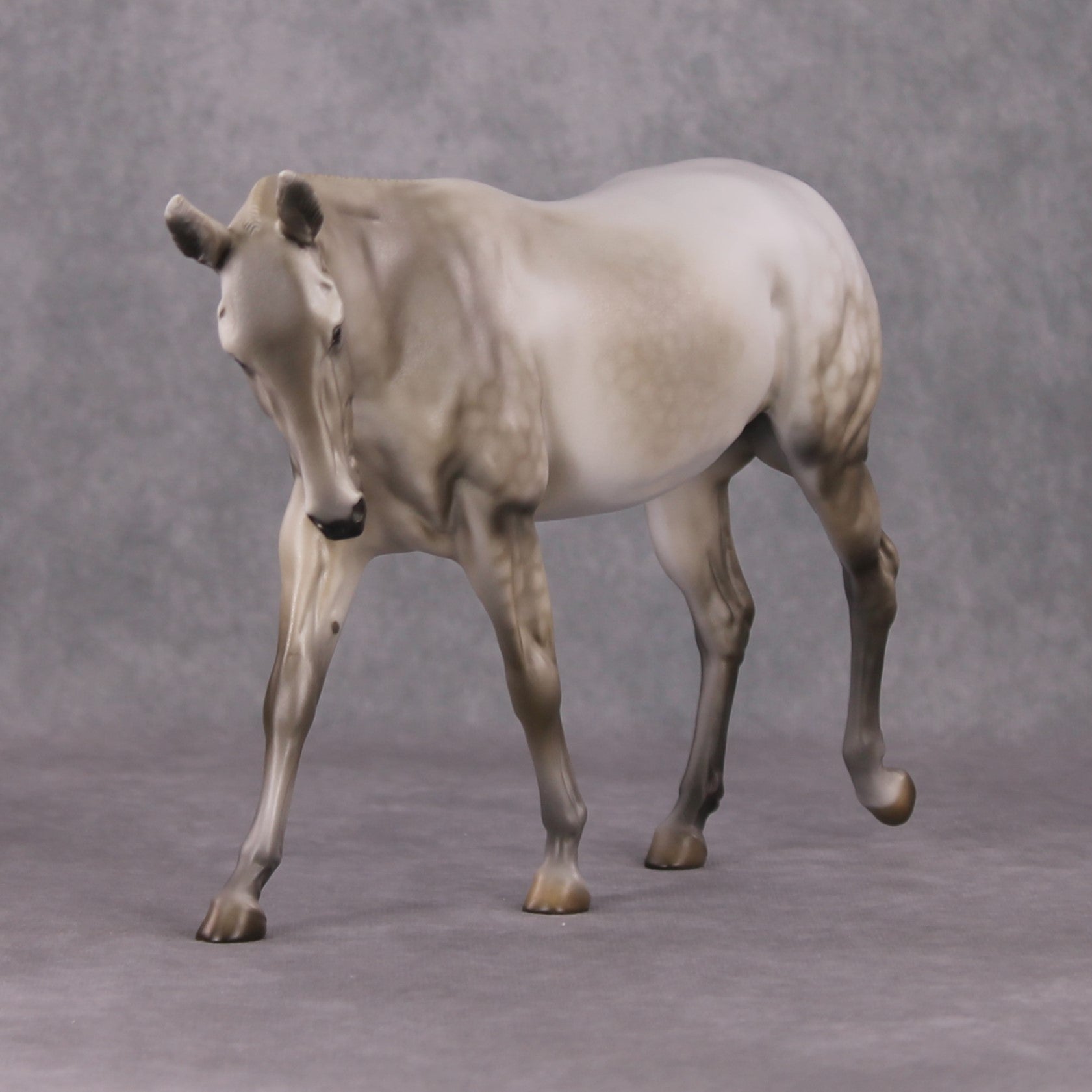 Demuresty OOAK Dappled Grey Mule By Dawn Quick HS24 MHP Auction Piece