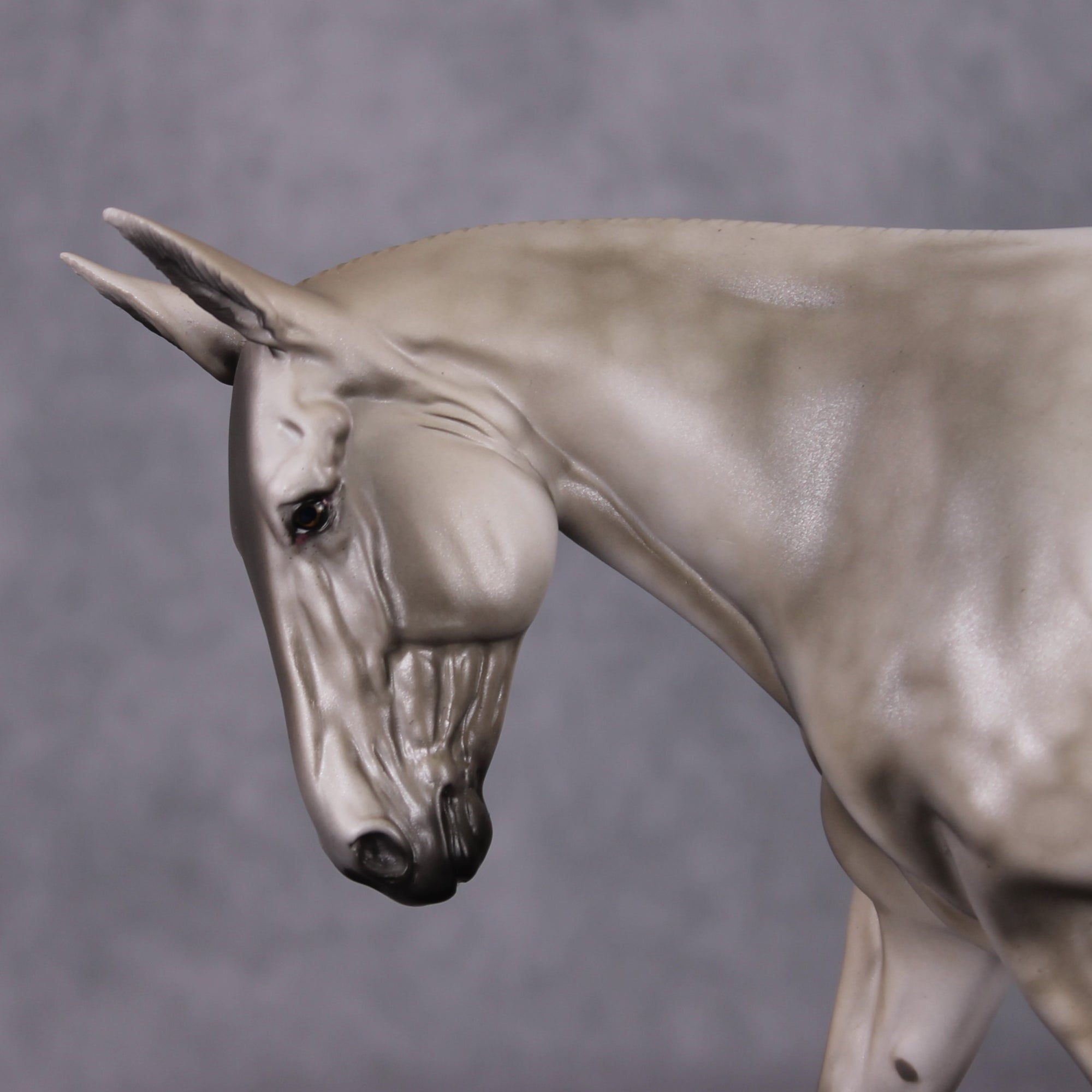 Demuresty OOAK Dappled Grey Mule By Dawn Quick HS24 MHP Auction Piece