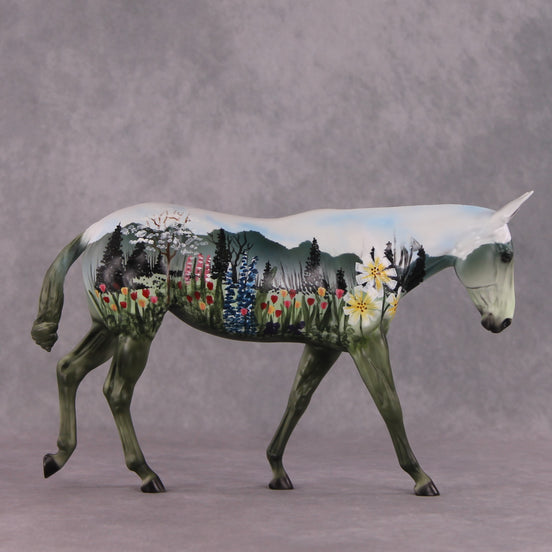 "Spring Time" OOAK FCM Large Mule By Dawn Quick SHCF25