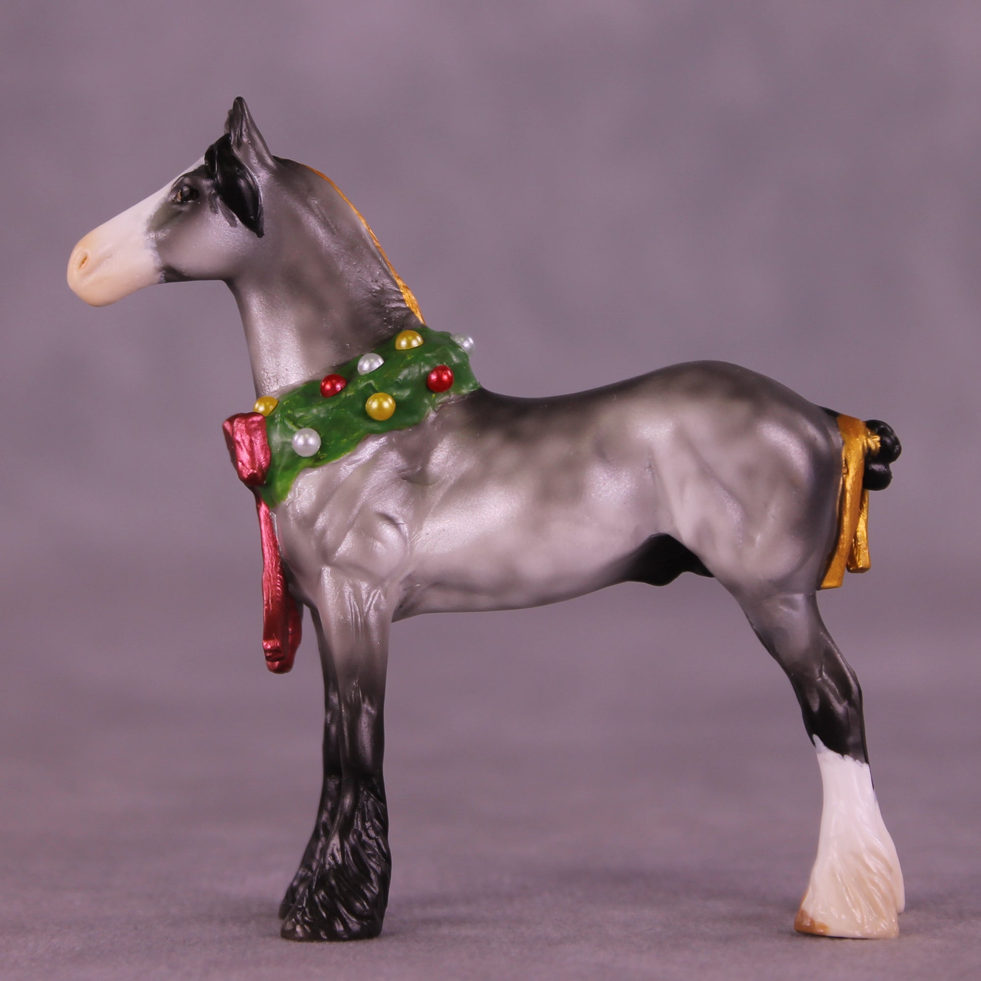 Jingle Bells OOAK EFCM Chip Standing Drafter by Kristen Cermele GS1225