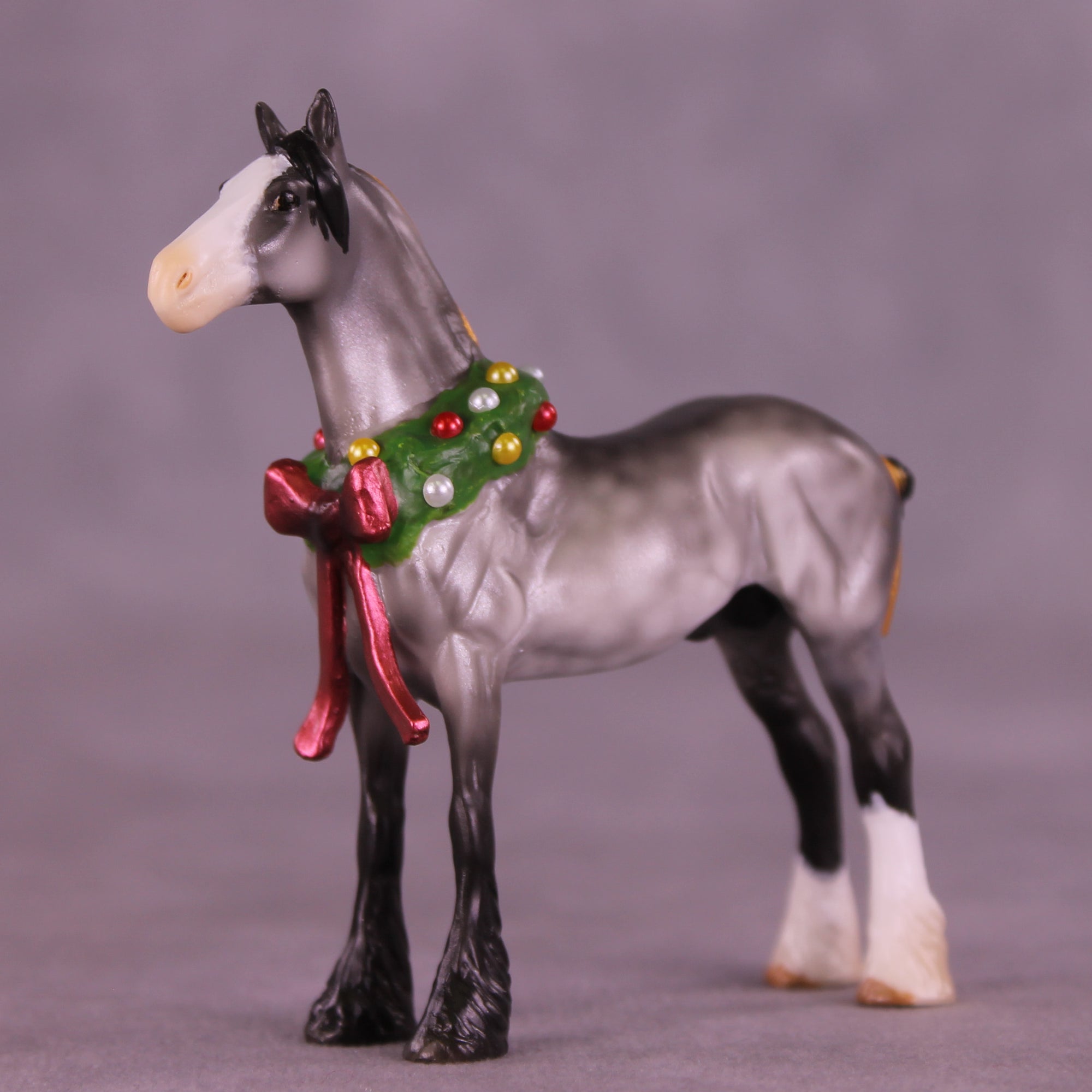 Jingle Bells OOAK EFCM Chip Standing Drafter by Kristen Cermele GS1225