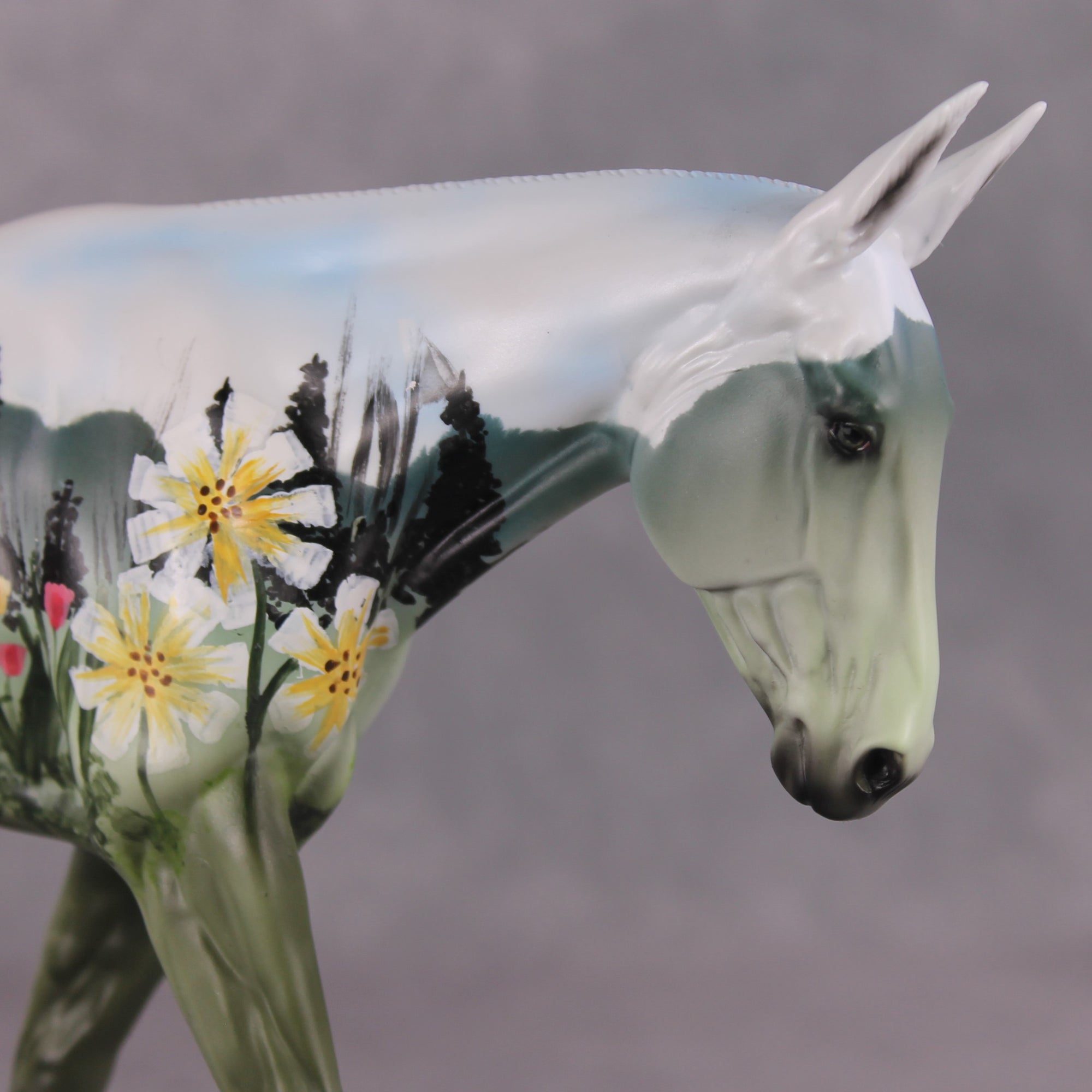 "Spring Time" OOAK FCM Large Mule By Dawn Quick SHCF25