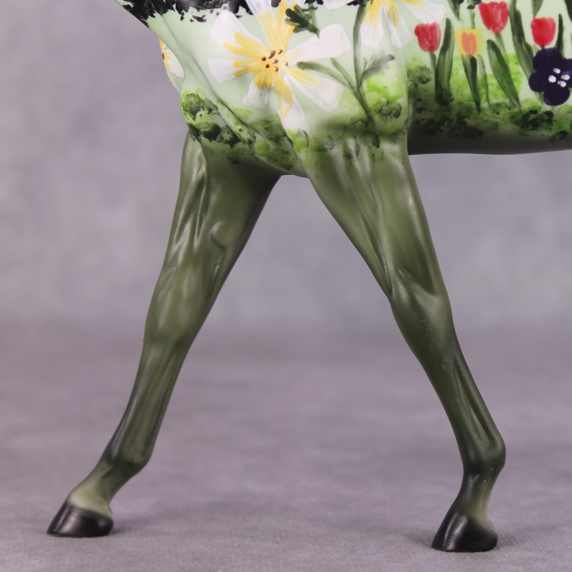"Spring Time" OOAK FCM Large Mule By Dawn Quick SHCF25