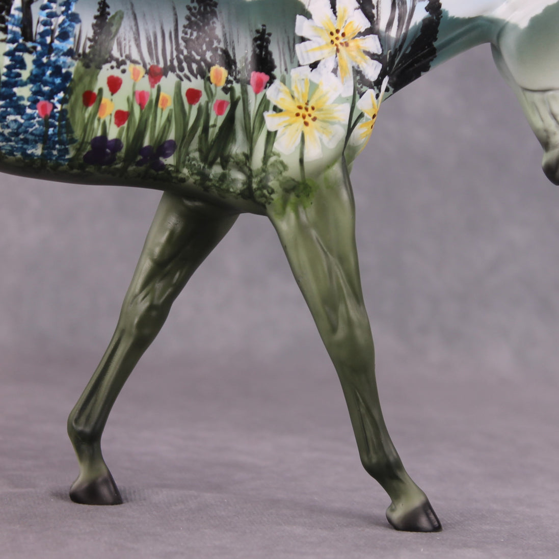 "Spring Time" OOAK FCM Large Mule By Dawn Quick SHCF25