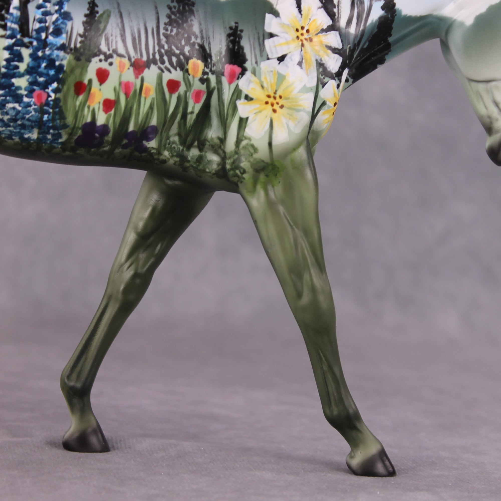 "Spring Time" OOAK FCM Large Mule By Dawn Quick SHCF25