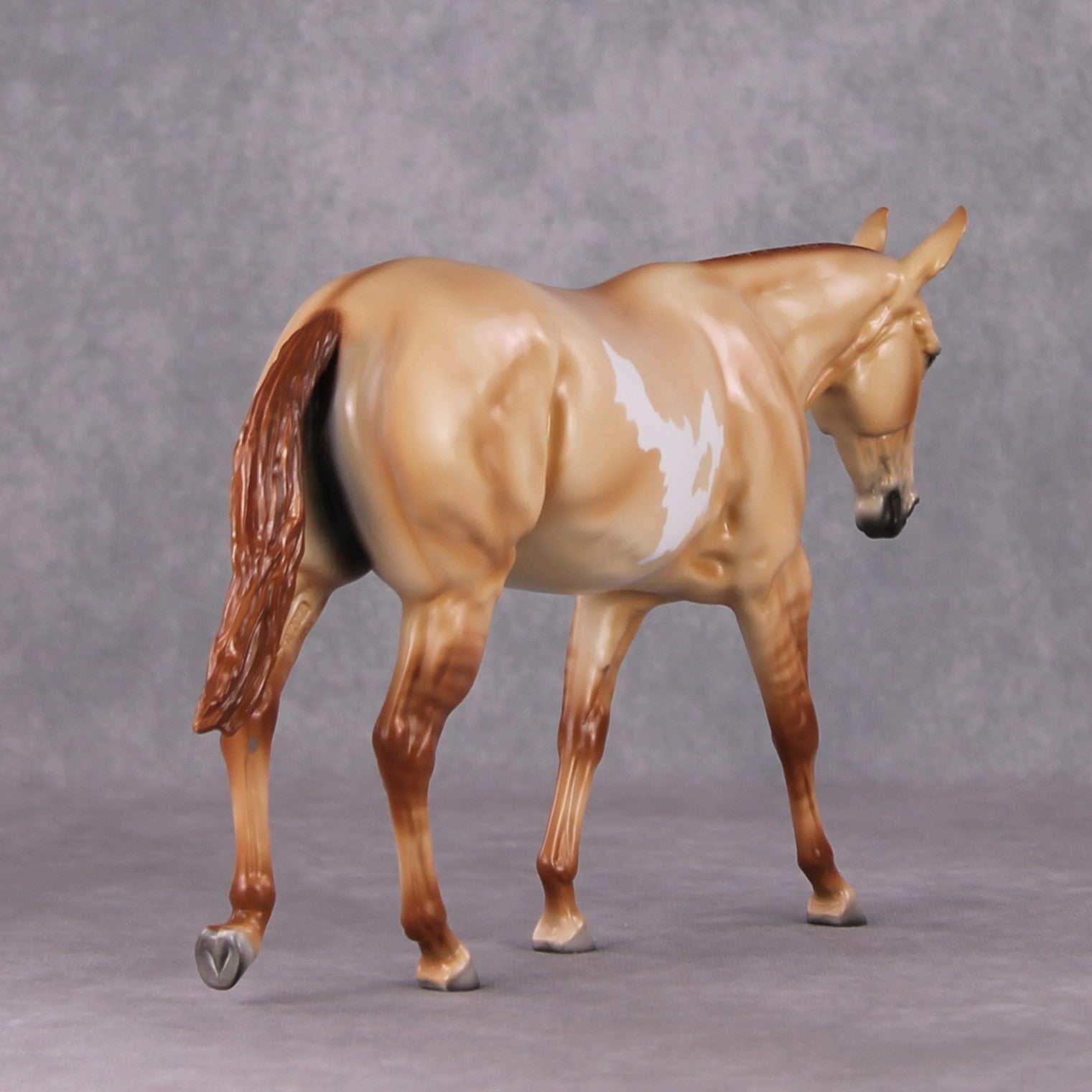 Butterscotch OOAK Red Dun Pinto Mule By Angela Marleau HS24